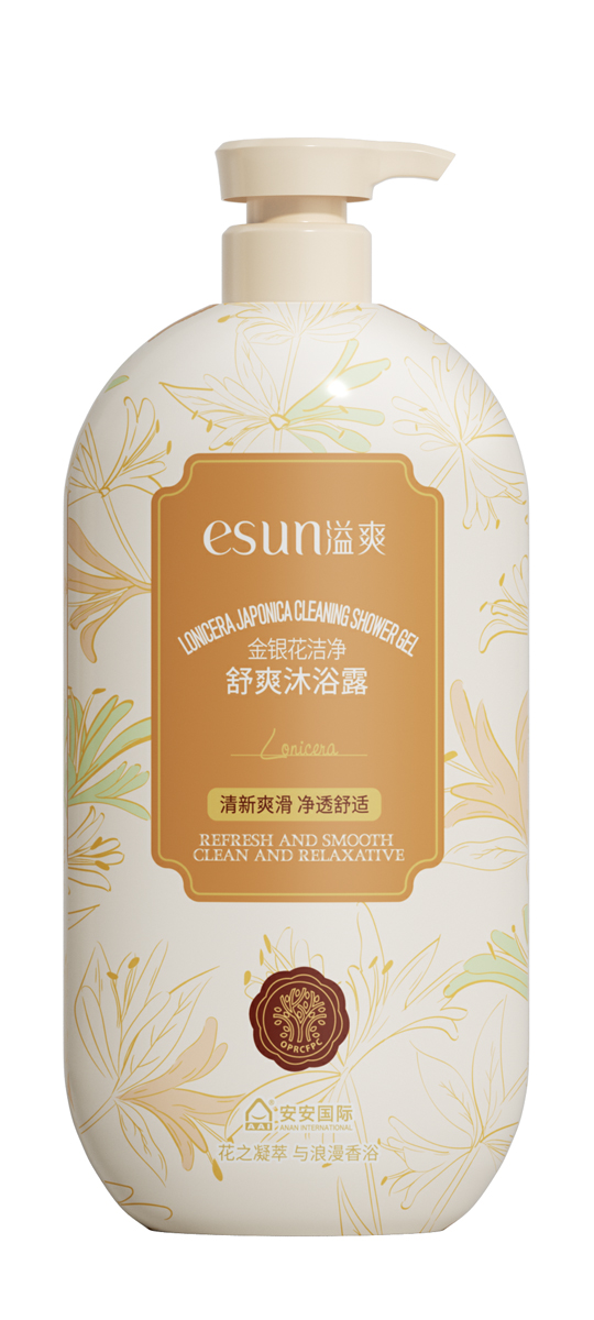 9001cc金沙以诚为本国际金银花清洁舒爽沐浴露